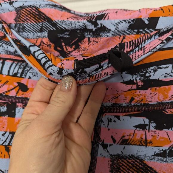 Lululemon Fast & Free 7/8 Tight II Nulux 25" Inversion Multi Pink Blue Orange 8 - Picture 9 of 11